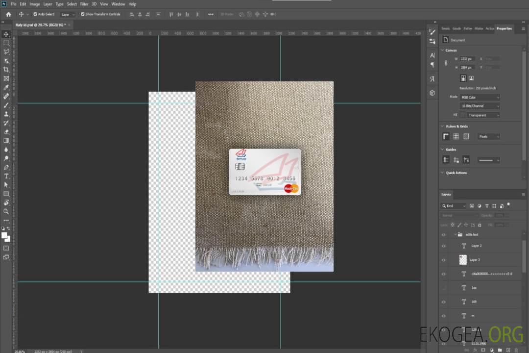 Photolook mastercard de la Banque du Golfe du Koweït template Photolook mastercard de la Banque du Golfe du Koweït template